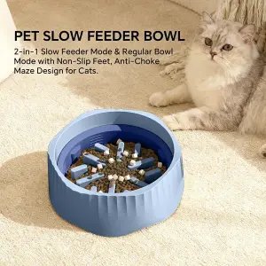 Calming Dual-Bowl Pet Feeder